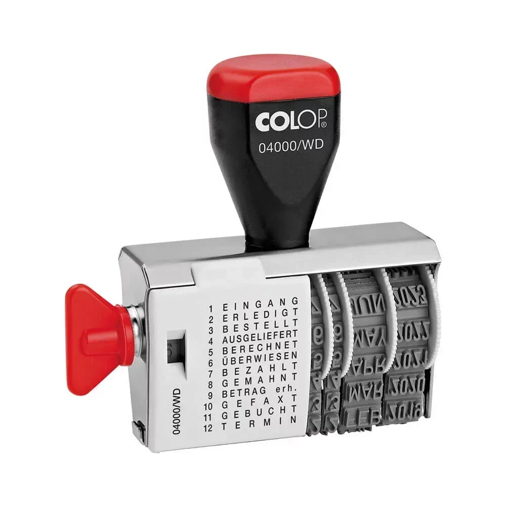 COLOP Datumstempel mit Text 04000/WD ohne Logo, 1 St.