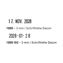 trodat classic 1000 datum iso