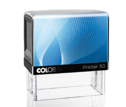 Colop Printer 50 schwarz Selbstfärbestempel mit blauem Inlay