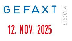 Colop Datumstempel mini-dater GEFAXT 160L4 105207 9004362304388 Colop