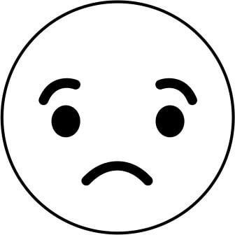 Emoji Smiley Motivstempel / Set Traurig