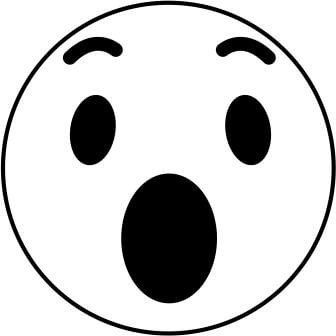 Emoji Smiley Motivstempel / Set Wow