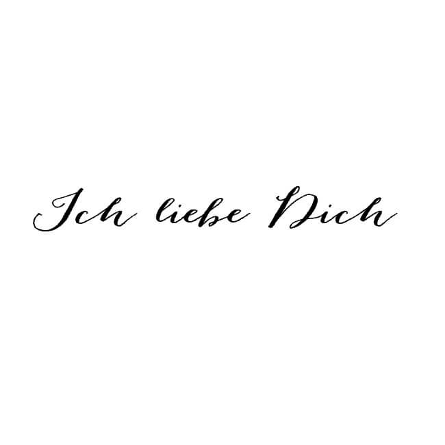 Motivstempel Valentinstag: "Ich liebe Dich"