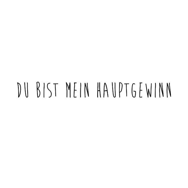 Motivstempel Valentinstag: "Du bist mein Hauptgewinn"