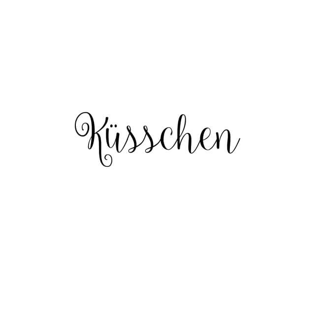 Motivstempel Valentinstag: "Küsschen"