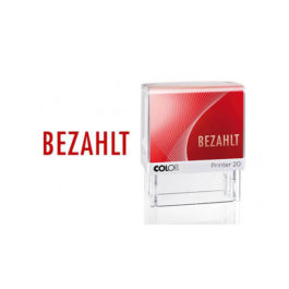 Colop Printer 20 Lagertextstempel BEZAHLT