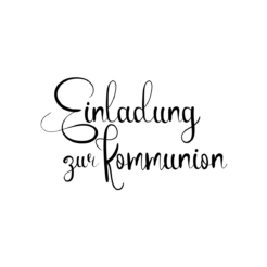 Motivstempel Kommunion Einladung zur Kommunion