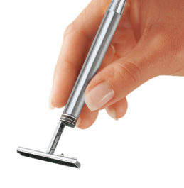 Beispiel für Stempelabdruck passend für: Heri Classic 3100 Kugelschreiberstempel silber
