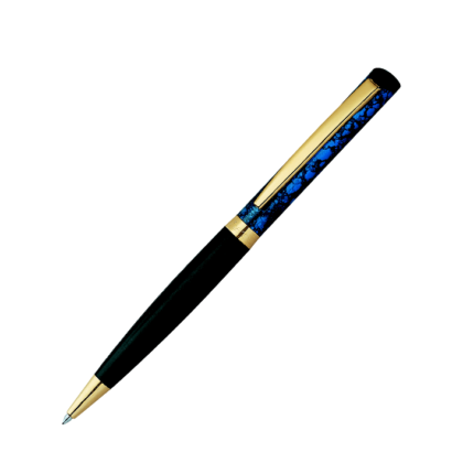 heri color exclusive 6720 kugelschreiberstempel blau mamoriert