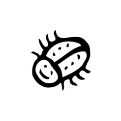 mini motivstempel krabbler