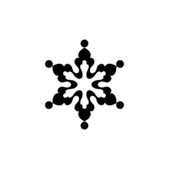 mini motivstempel schneeflocke 10