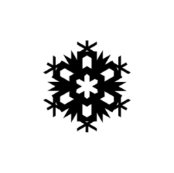 mini motivstempel schneeflocke 13