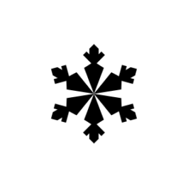 Mini Motivstempel Schneeflocke 14