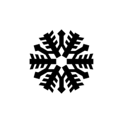 holz motivstempel schneeflocke 15