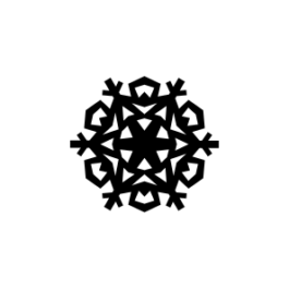 Mini Motivstempel Schneeflocke 9