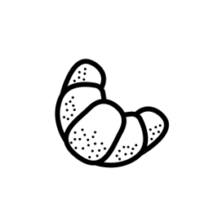 mini motivstempel Croissant