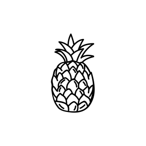 Mini Motivstempel Ananas