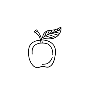 Mini Motivstempel Apfel