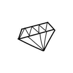 Mini Motivstempel Hochzeit Diamant