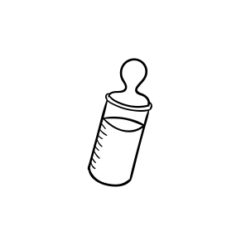 mini motivstempel flaeschchen