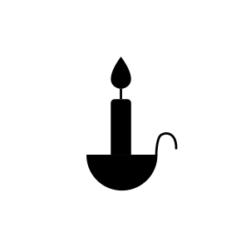 mini motivstempel kerze