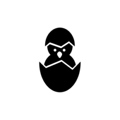 mini motivstempel kueken im ei 2