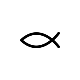 Motivstempel Kommunion Fisch Symbol Christen