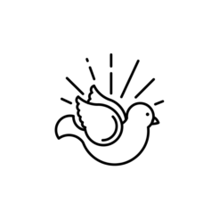 motivstempel kommunion taube des lichts