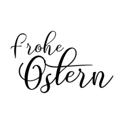 Motivstempel Ostern Frohe Ostern handgeschrieben