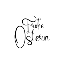 Motivstempel Ostern Frohe Ostern Handschrift