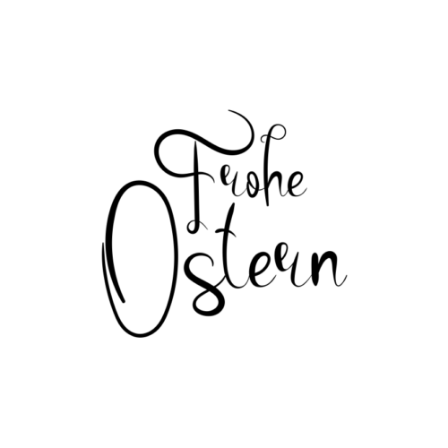 motivstempel ostern frohe ostern handschrift