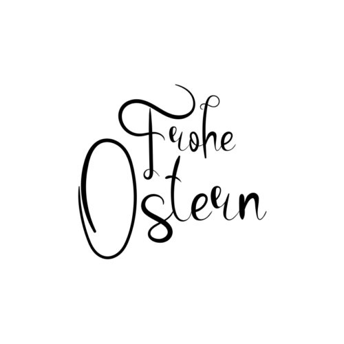 Motivstempel Ostern Frohe Ostern Handschrift