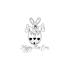 motivstempel ostern happy eastern