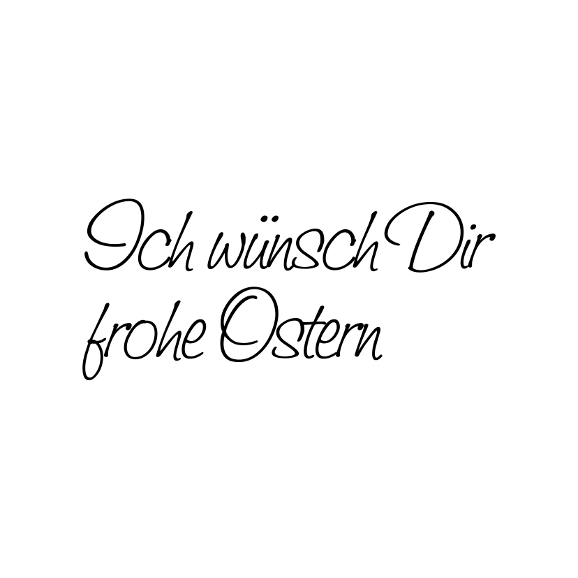 Motivstempel Ostern ich wünsch Dir frohe Ostern
