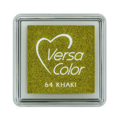 VersaColor Mini Stempelkissen Khaki – Pigmenttinte, 25 × 25 mm