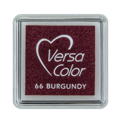 VersaColor Mini Stempelkissen Burgundy – Pigmenttinte, 25 × 25 mm