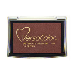 VersaColor Stempelkissen groß Brown – Pigmenttinte, 75 × 45 mm