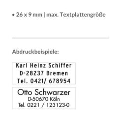 Abdruckbeispiel Trodat printy 4910 