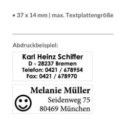 Namensstempel individuell gestalten