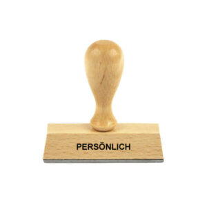 Holzstempel Lagertext: PERSÖNLICH