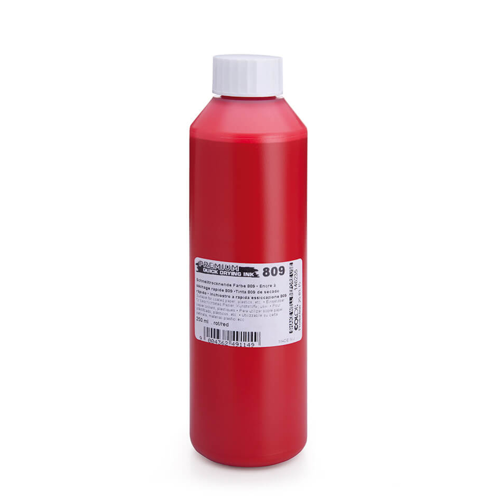 9004362491149 - COLOP schnelltrocknende Farbe 809 250 ml Rot