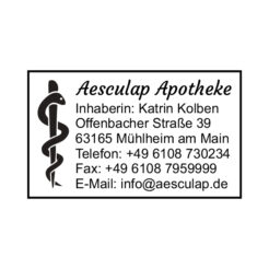 Trodat Professional Apothekerstempel Abdruckbeispiel