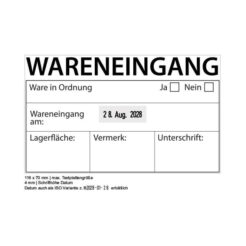 Beispiel für Stempelabdruck passend für: Trodat 54120 Professional Datumstempel + Text