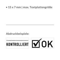 Trodat printy 4908 Abdruckbeispiele