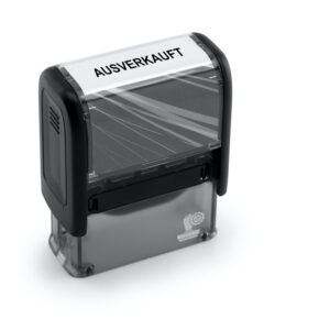 Stempel mit Text – AUSVERKAUFT