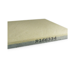 Betonplatte gestempelt mit Coloris Signierfarbe für Beton P – Schwarz Abdruck R166334