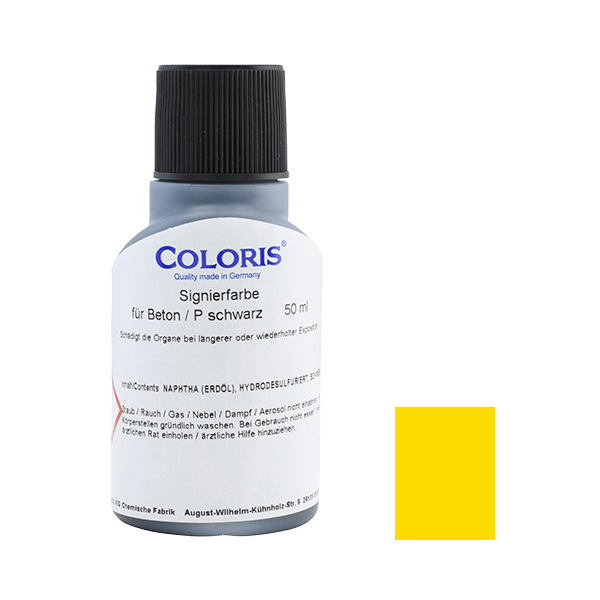 COLORIS Beton-Signierfarbe P Gelb 50 ml