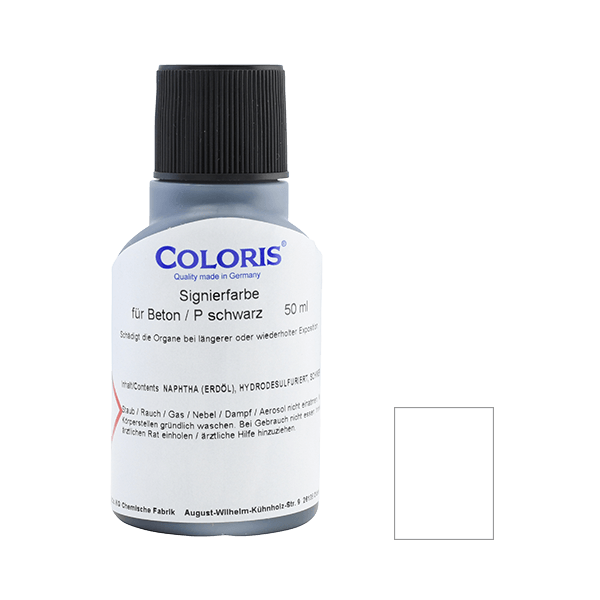 COLORIS Beton-Signierfarbe P Weis 50 ml