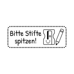 Bitte Stifte spitzen