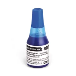 Colop 802 schnelltrocknende Stempelfarbe blau – 25 ml Flasche mit pigmentierter Farbe für Spezialanwendungen